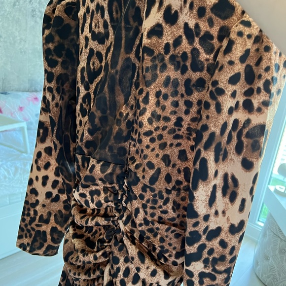 NASTY GAL size 4 leopard mini dress - Picture 3 of 4